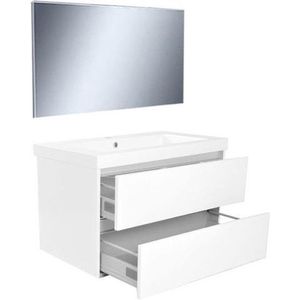 Badkamermeubel Wiesbaden Vision 80x46 Wit (2 laden)