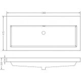 Wiesbaden Vision Badkamermeubelset - 100 cm - Wit