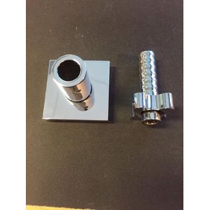 Muurplaat + pin tbv Rombo opbouwset chroom