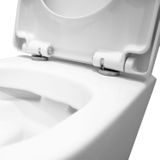 Wiesbaden Vesta Junior Wandcloset Rimless Verkort Met Vesta Junior Toiletzitting Softclose En Quick Release