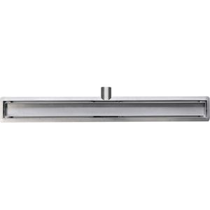 Sanifun RVS douchegoot+flens met tegelrooster 90x7.