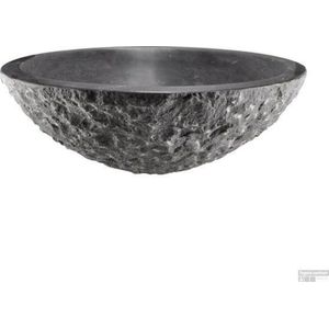 Wiesbaden - B-Stone Opzetwastafel - Hamerslag - 42 cm - Natuursteen