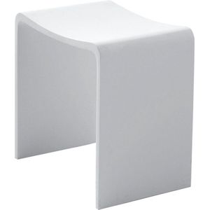 Badkamer kruk wiesbaden solid surface 40x30x42,5 cm mat wit