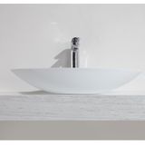 Sanifun Solid Surface opzetwastafel ovaal 590x350x110