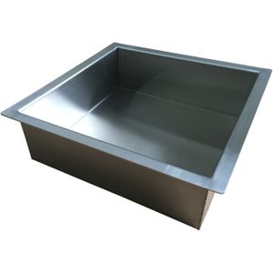 Sanifun Wiesbaden RVS inbouwnis 30x30x10cm.