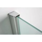 Douchewand Wiesbaden 160x200 cm 8 Mm met Middenband Nano Glas