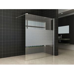 Douchewand Wiesbaden 160x200 cm 8 Mm met Middenband Nano Glas