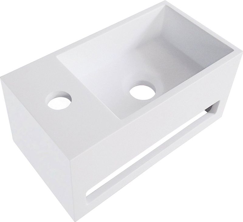Fontein met handdoekhouder wiesbaden solid surface