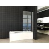 Wiesbaden - Vaste Badwand - 80 cm - 150 cm - 6 mm Veiligheidsglas - NANO Coating