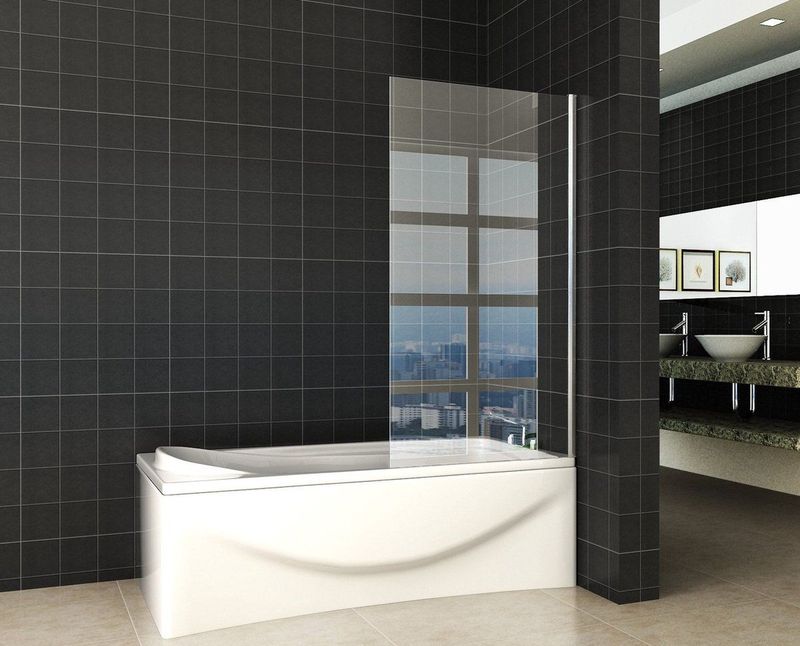 Wiesbaden - Vaste Badwand - 80 cm - 150 cm - 6 mm Veiligheidsglas - NANO Coating