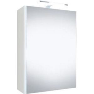 Best-Design - Happy - Spiegelkast - Wit - MDF - Inclusief Verlichting