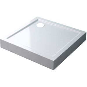 Best-design "project" opbouwdouchebak vierkant 100x100x14 cm glans wit