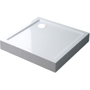 Best-Design "Project" Opbouwdouchebak Vierkant 100x100x14 cm Glans Wit