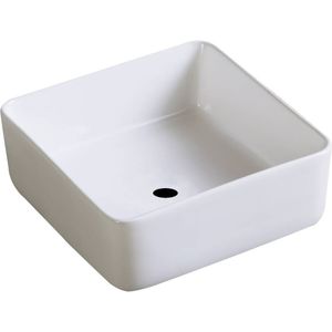 Opbouw wastafel best design bissel 31x31x12.5 cm keramiek wit