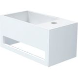 Fontein met handdoekhouder best design mona solid surface 33x18x16 cm