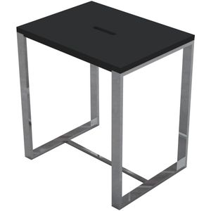 Faece-Black Stoel Just-Solid-Steel, Mat Zwart