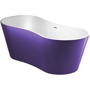 Best Design Vrijstaand bad Color Purplecub 174x77cm paars