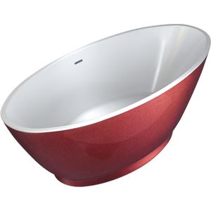 Best Design Vrijstaand bad Color Redpool 178x78cm rood