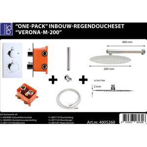 Regendoucheset Best Design Verona M200 Inbouw Met Inbouwbox Chroom
