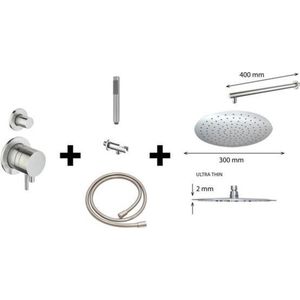 Inbouw-Regendoucheset ORE-M-300  30 cm RVS-304