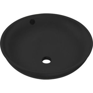 Best Design - Ancona - Waskom - Mat Zwart - Keramiek - Ø38cm x16cm Hoog