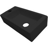 Fontein best design farnetta 37x18x9 cm kraangat links mat zwart