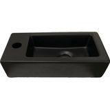 Fontein best design farnetta 37x18x9 cm kraangat links mat zwart