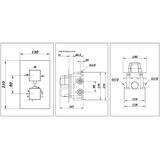 Best Design Piazza inbouw regendoucheset & inbouwbox M-300×300