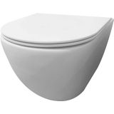 Wandcloset best design morrano rimfree inclusief zitting mat wit