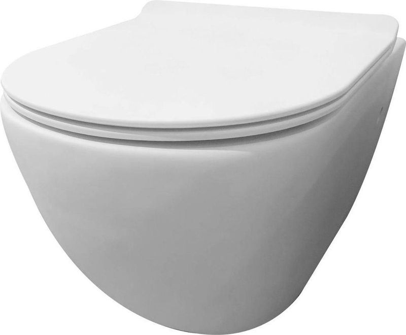 Wandcloset best design morrano rimfree inclusief zitting mat wit