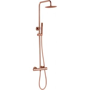 Best-Design Lyon thermostatische regendouche-opbouwset rosé-mat-goud 4008070