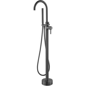 Best Design Vrijstaande Badmengkraan Albi 120 cm met Handdouche Gunmetal