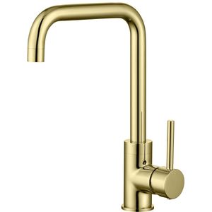 Keukenmengkraan best design nancy uitloop gebogen 31.7 cm 1-hendel mat goud