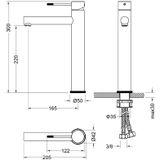 Wastafelmengkraan best design ore 30 cm 1-hendel rvs-304