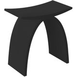 Badkamer Stoel Best Design Lucky-black Solid Surface Zwart