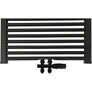 Best-Design Nero-Luxe radiator-aansluitset Midden onder Recht universeel Mat-Zwart (DS-BRUIN)