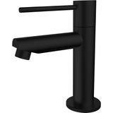 Toiletkraan best design nero-ribera uitloop recht 14 cm 1-hendel mat zwart