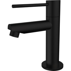 Toiletkraan Best Design Nero-Ribera Uitloop Recht 14 cm 1-hendel Mat Zwart