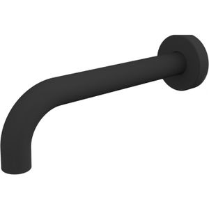 Best-design "nero" 90 muuruitloop met rozet 1/2"x 21 cm mat-zwart