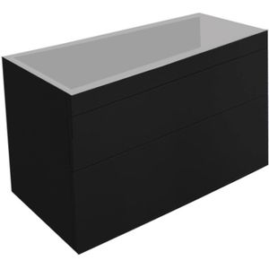 Onderkast Best Design Beauty Greeploos 100 cm Mat Zwart