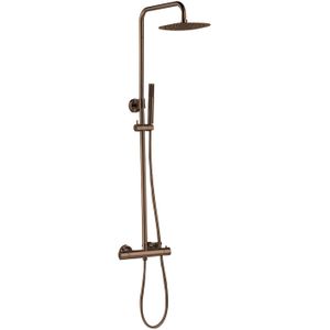 Regendoucheset Best Design Dijon Opbouw Thermostaat Messing Hoofddouche 30cm PVD Glans Brons