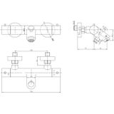 Opbouw badkraan best design dijon thermostaat 1/2 inch pvd brons