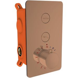 Inbouw Douchekraan Best Design Clic Dijon 2-weg Thermostaat PVD Glans Brons