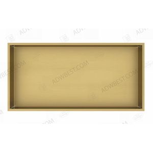 Best-Design Nancy Lotus inbouwnis 61x30.5x7 cm Mat-goud