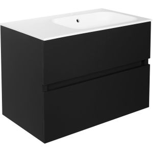 Best-Design Splash-Black-Greeploos meubel onderkast 2 laden zonder wastafel 80cm
