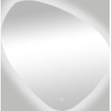 Spiegel best design ballon asymmetrisch 60x60 cm met led verlichting rondom en one-touch bediening