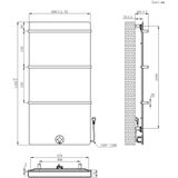 Best Design - Brenner Black - Elektrische Radiator - Mat Zwart - 750W