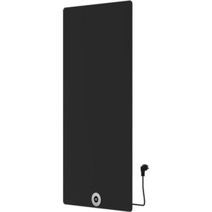 Best-Design Brenner-Black Elektrische radiator mat-zwart 750W 1200x600mm