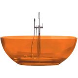 Best-Design Color "Transpa-Orange" vrijstaand bad 170 x 78 x 56 cm