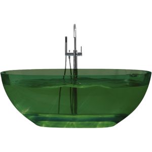 Vrijstaand ligbad best design 170x78x56 cm resin transparant emerald groen